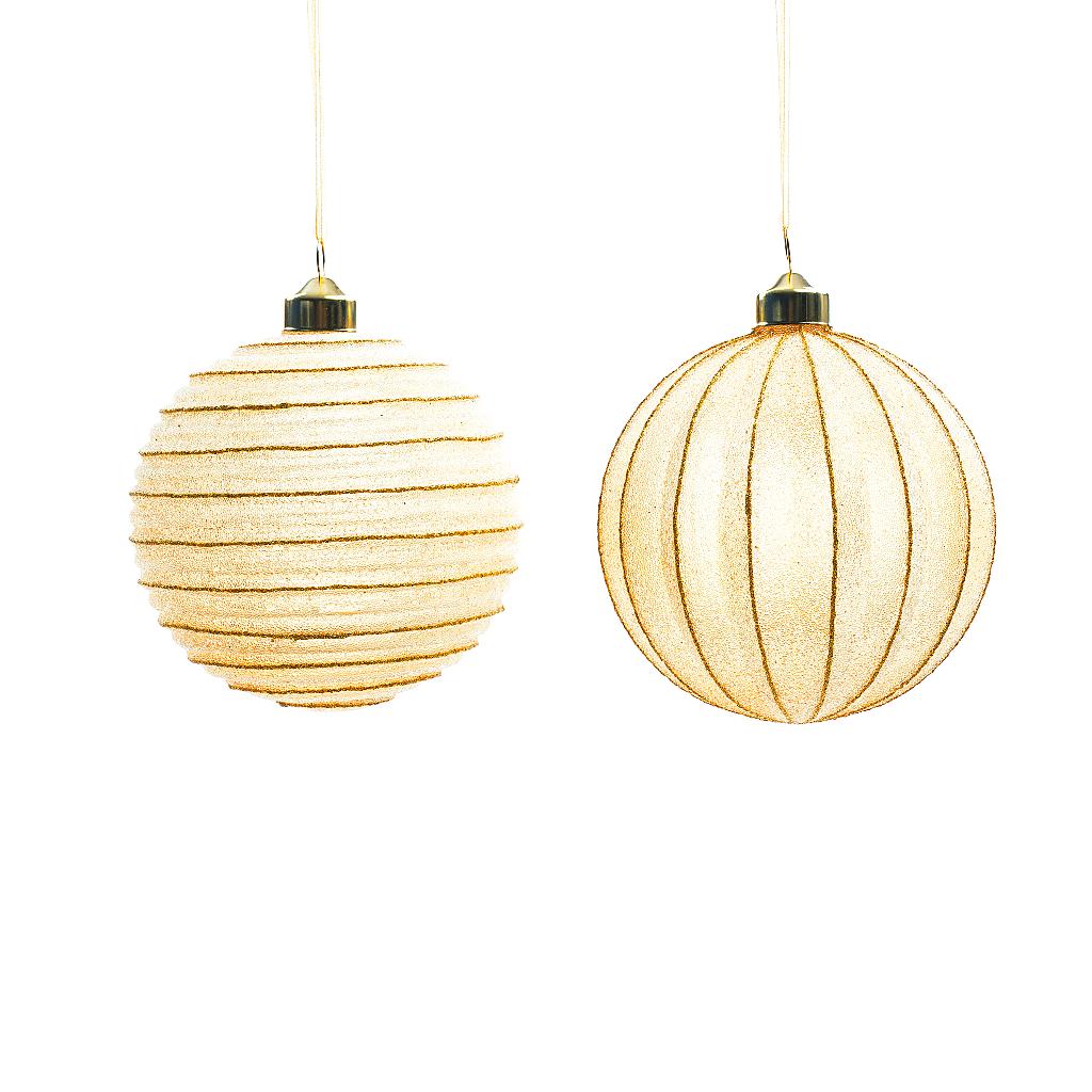 Palla in vetro oro D10cm | Mercury - Perrone Shop