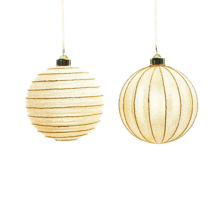 Palla in vetro oro D10cm | Mercury - Perrone Shop