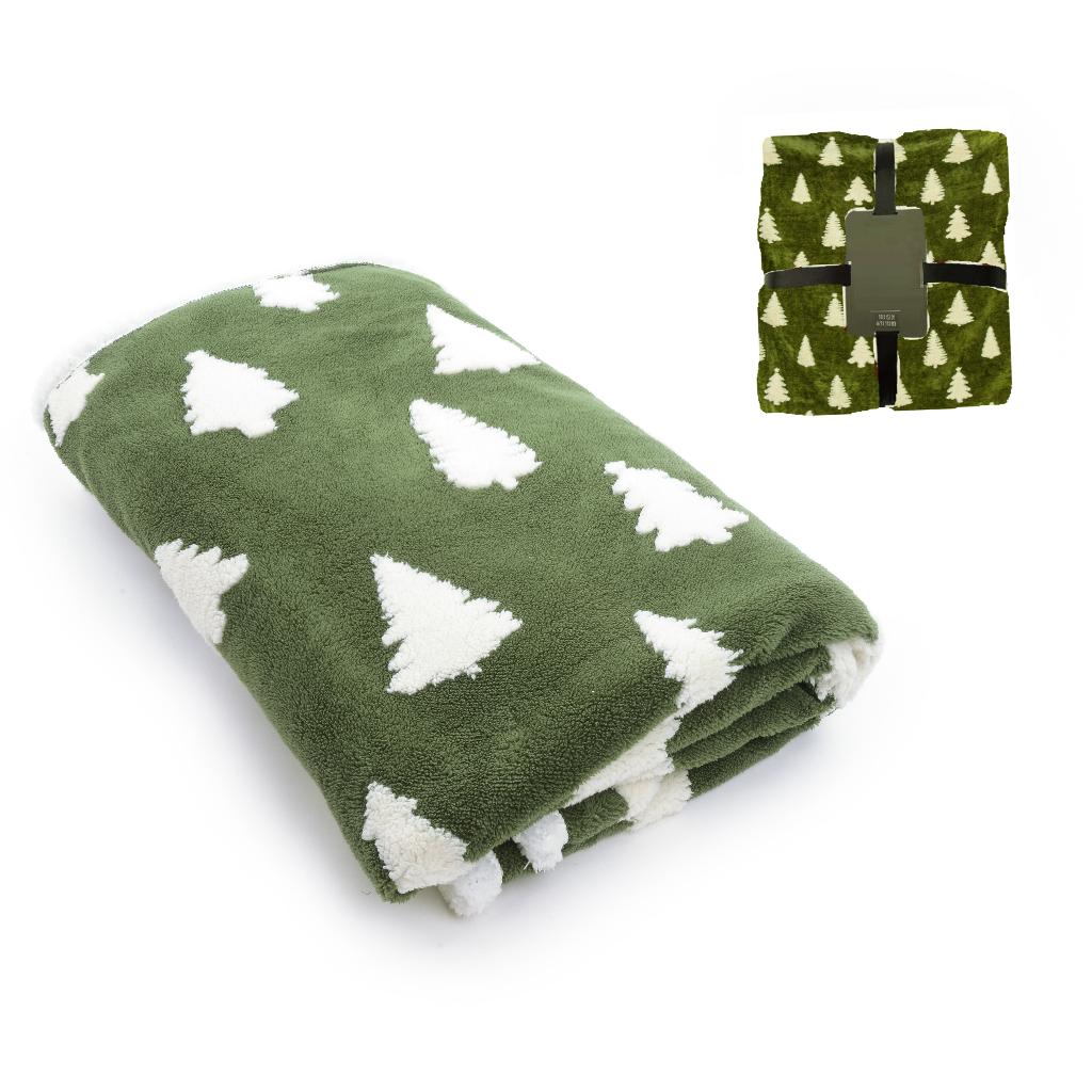 Coperta natalizia con alberi 130X160cm | Mercury