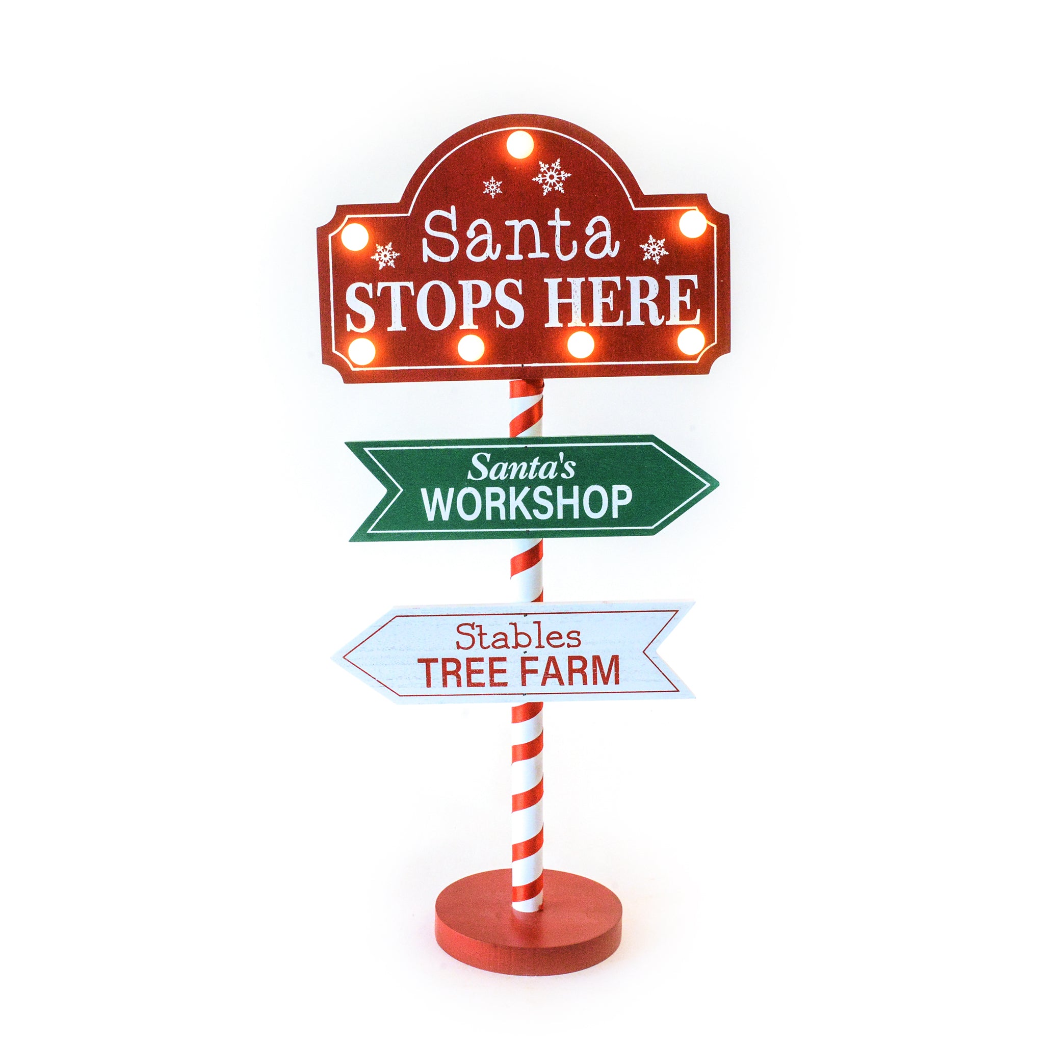 Cartello segnalatica in legno con 7 luci | Mercury