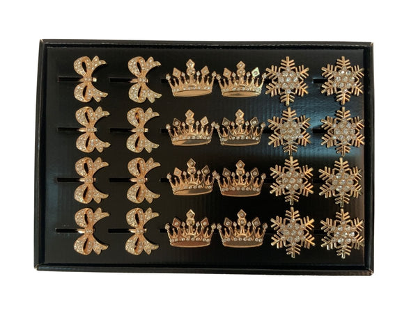 Porta tovaglioli in metello Oro 5x5xH,5cm | Mercury - Perrone Shop