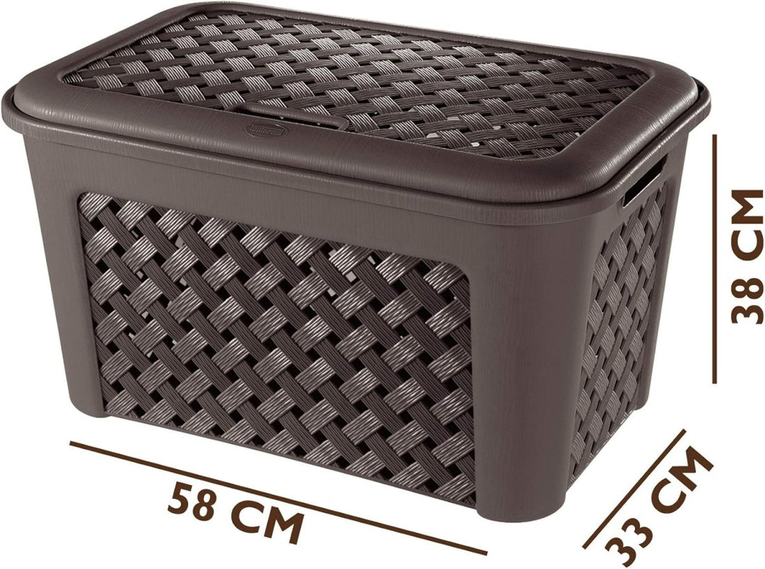 Cesto Portabiancheria Arianna con coperchio 48L - Perrone Shop