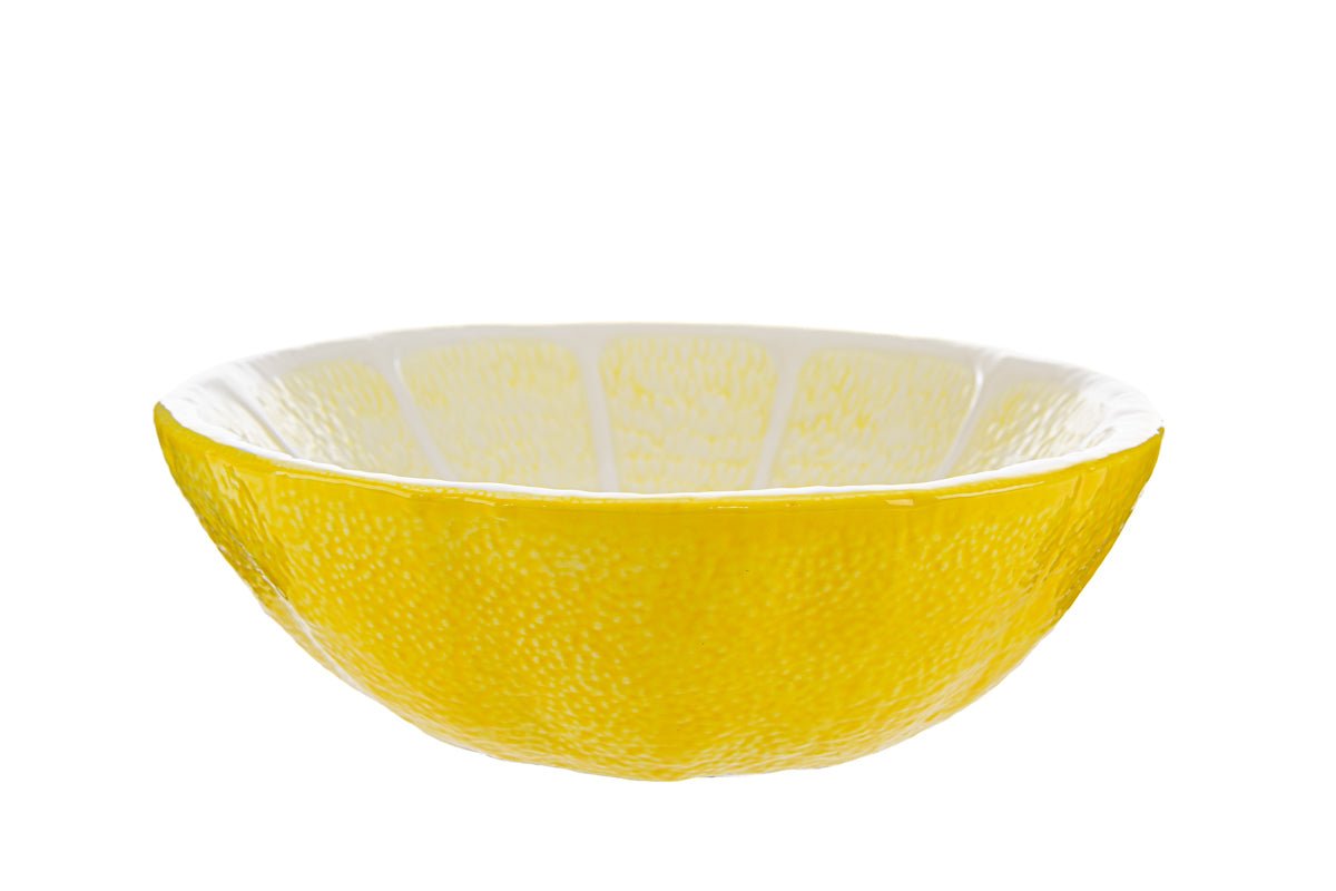 Svuota tasche in ceramica decorazione limone - Perrone Shop