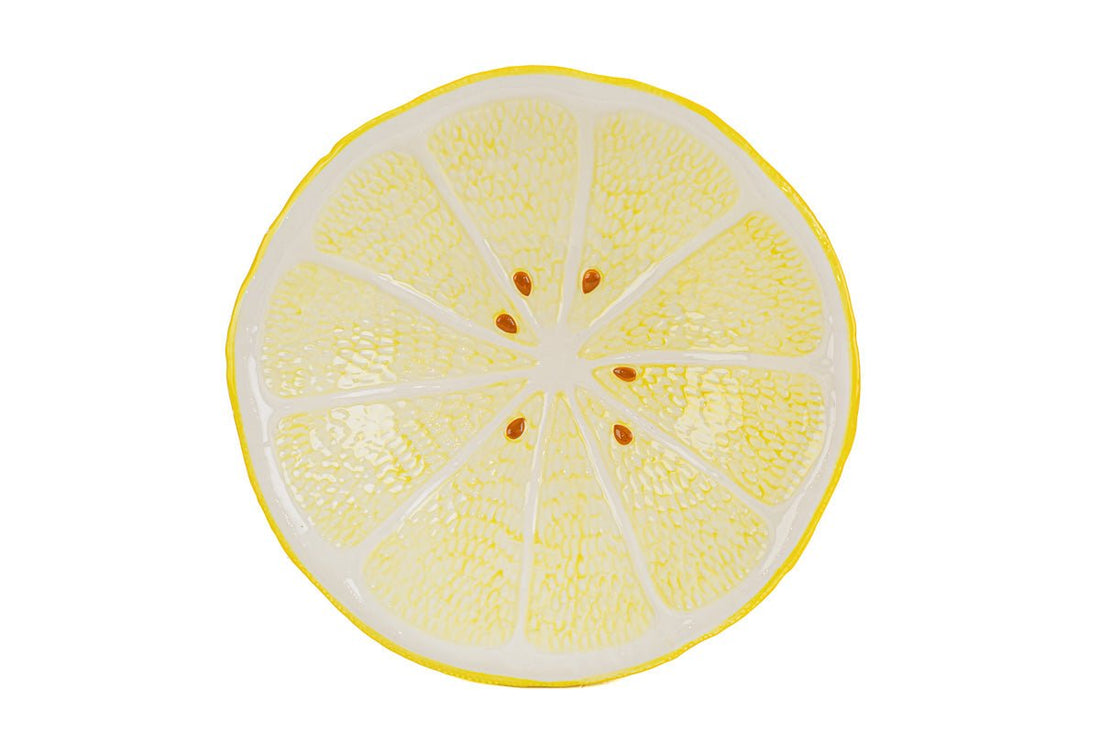 Svuota tasche in ceramica decorazione limone - Perrone Shop