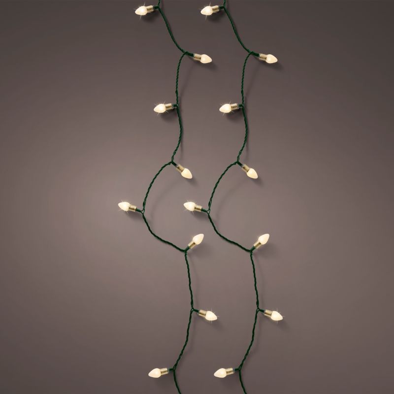Luci LED Vintage Cavo Verde Multicolor D.2,8 x L.980 cm | Kaemingk