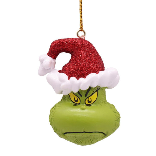 Il Grinch con cappello da Babbo Natale-Decorazion natalizia in resina da 6 cm - Perrone Shop