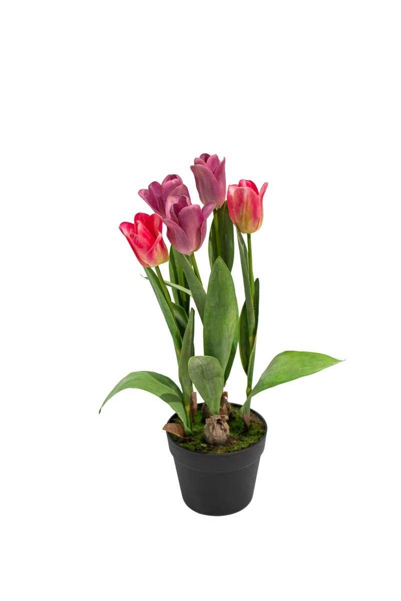 Composizione tulipani olandesi artificiali in vaso - 54cm Xone| Perrone Shop - Perrone Shop