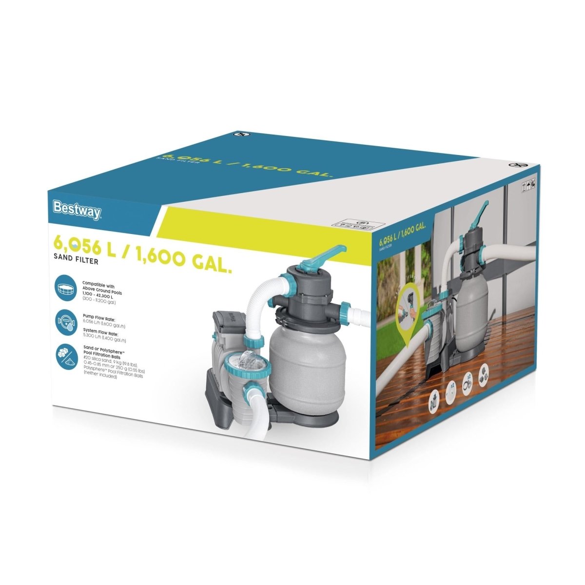 Pompa filtro a sabbia bestway da 5.678 lt/h | Bestway - Perrone Shop