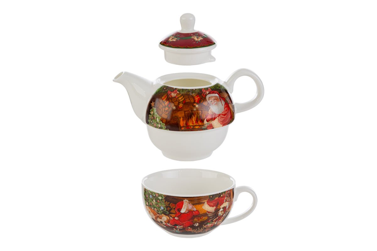 Set Teiera Natalizia in Porcellana 14 x 14,5 cm | Le Stelle - Perrone Shop