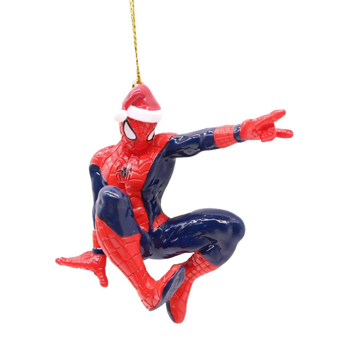 Spider-Man con Cappello di Natale – Decorazione in Resina Marvel 8 cm