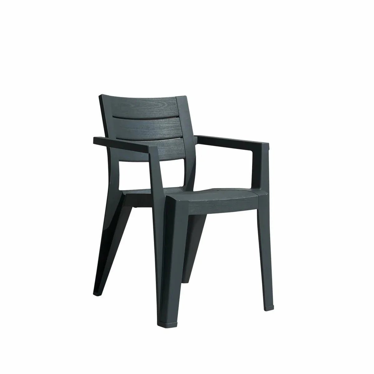 Set tavolo Porto + 6 sedie Julie Keter Graphite - Perrone Shop