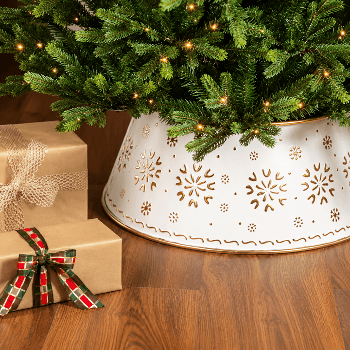 Copribase per Albero di Natale in Ferro Oro | Kaemingk - Perrone Shop