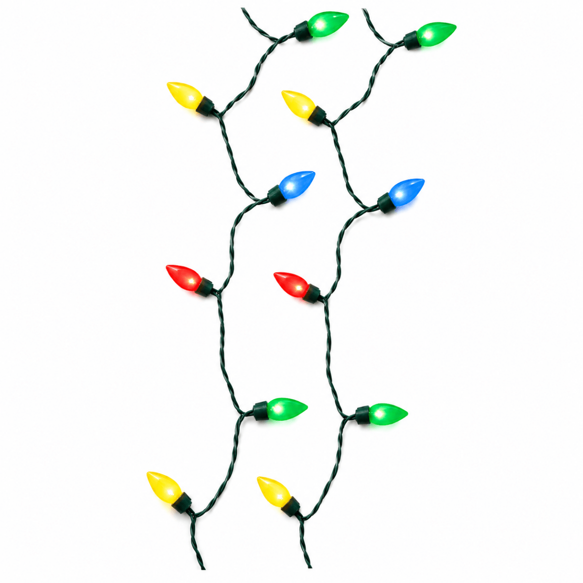 Luci LED Vintage Cavo Verde Multicolor D.2,8 x L.980 cm | Kaemingk - Perrone Shop
