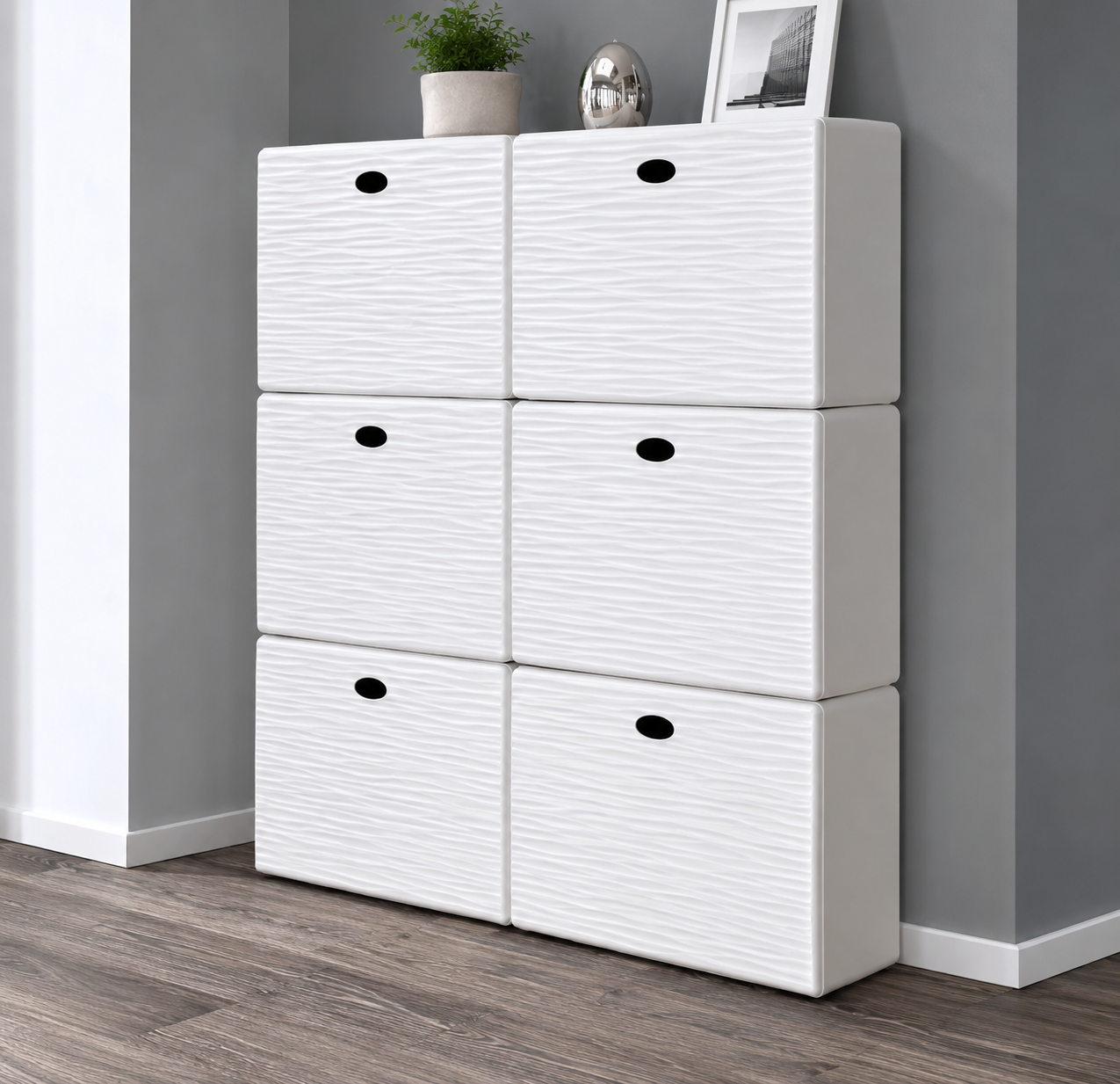 Scarpiera Wave Tris Mix 3 Ante Ribalta 9 Paia di Scarpe | DomoLiving