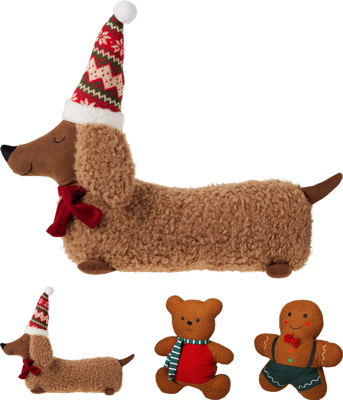 Cuscino Ganci Albero di Natale Animali 50×42 cm | Koopman