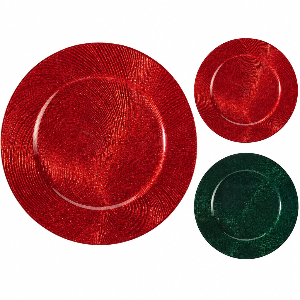 Sottopiatto Swirl 33 cm 2 Assortiti | Koopman