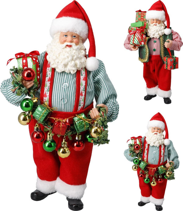 Babbo Natale in piedi vestito 38 cm - Perrone Shop