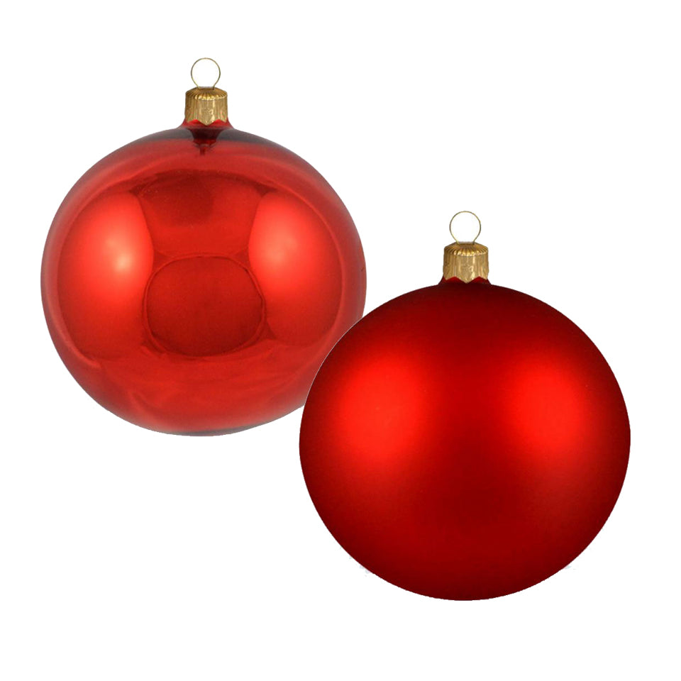 Sfere in vetro 70mm lucido/opaco 8pz