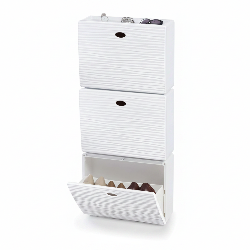 Scarpiera Wave Tris Mix 3 Ante Ribalta 9 Paia di Scarpe | DomoLiving