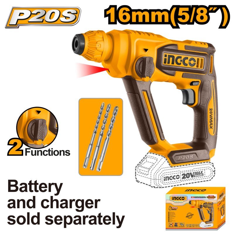 Martello Demolitore a Batteria 16mm 20V Nudo - Perrone Shop