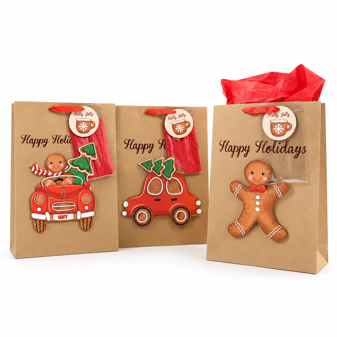 Sacchetto natalizio Gingerbread 32xH44,5x10,5cm | Mercury