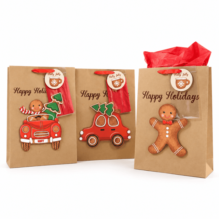 Sacchetto natalizio Gingerbread 32xH44,5x10,5cm | Mercury - Perrone Shop