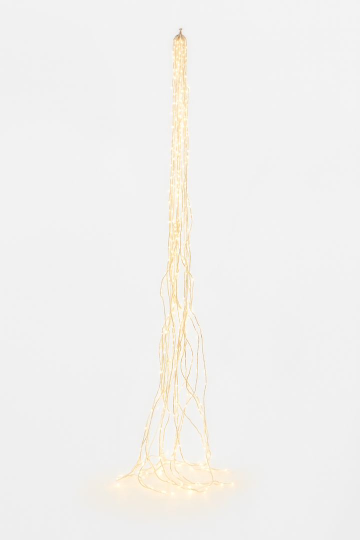Cascata 1200 LED luce calda lunghezza 300cm