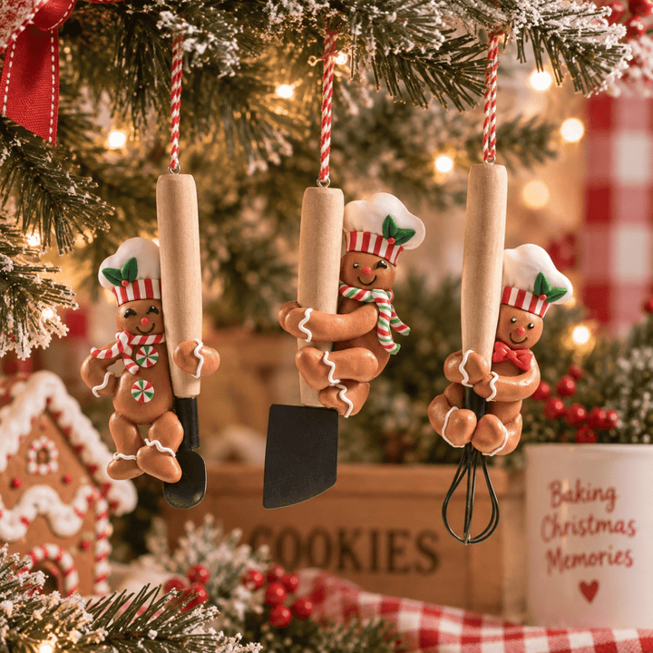 Pendente Natalizio Gingerbread Chef H 13 cm | Mercury 6XH.13CM - Perrone Shop