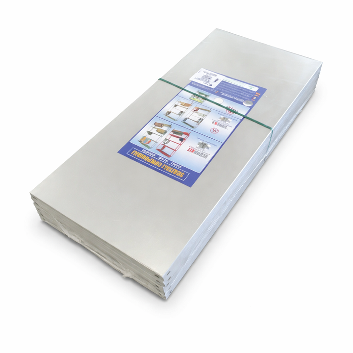 Kit 5 mensole metalliche per scaffale