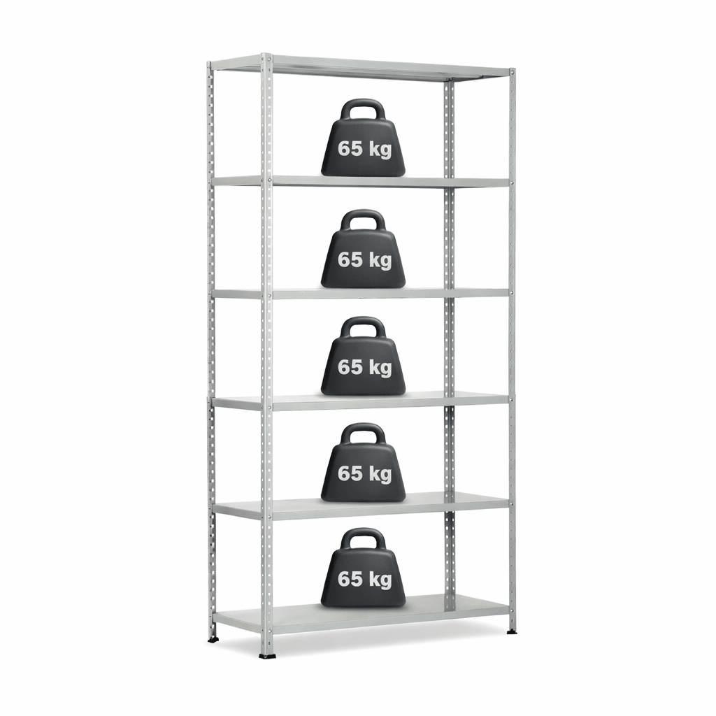 Scaffale 5 ripiani 40x100 cm aste incluse - Perrone Shop