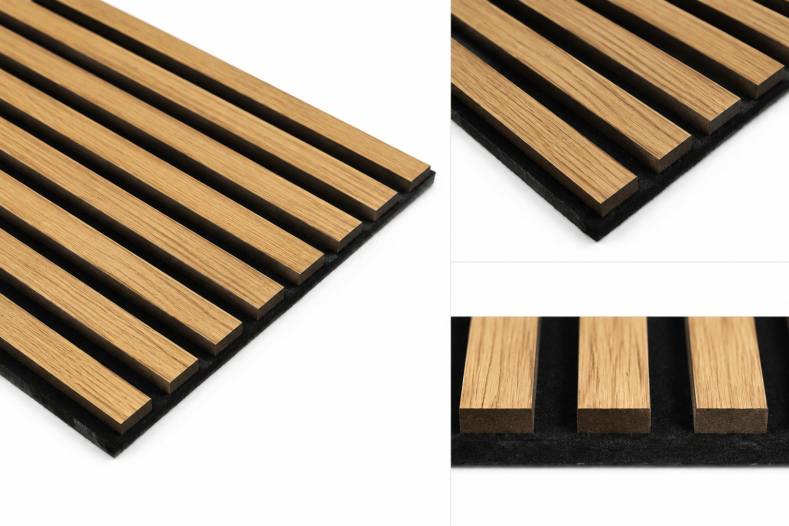 Set 4 Pannelli 60x60cm Decorativi Effetto Legno con Doghe Verticali | OX Zeroper