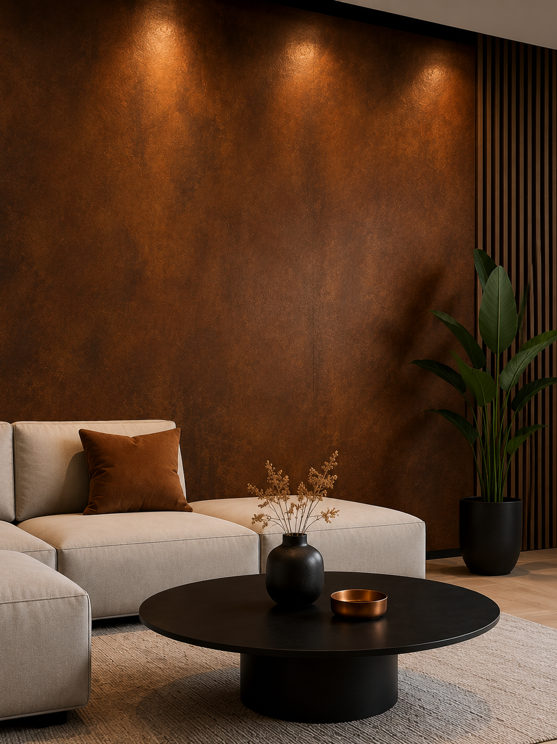 Set 6 Pannelli Effetto Metallo Corten Decorativo 60x120 cm | OX Zeroper