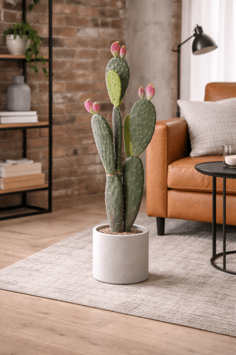 Cactus con vaso in PVC H.101cm - Perrone Shop