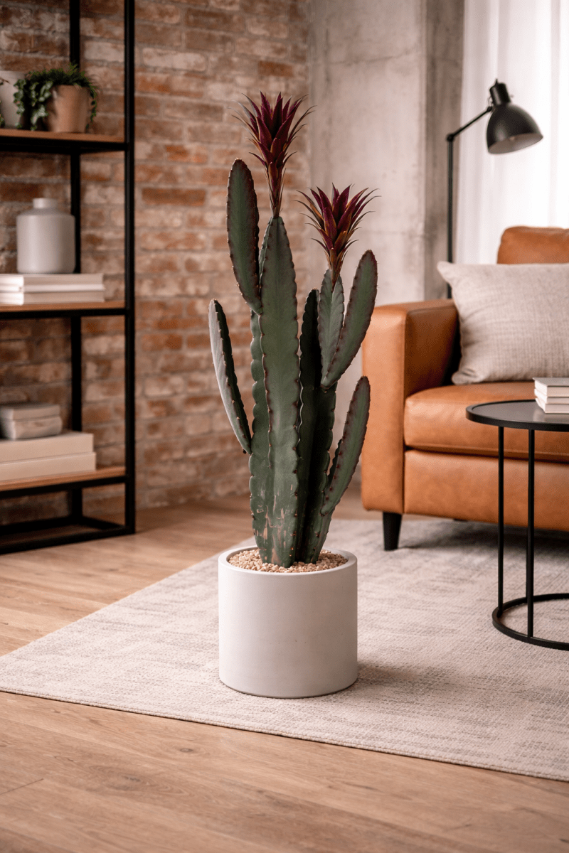 Cactus con vaso in PVC H.81cm - Perrone Shop