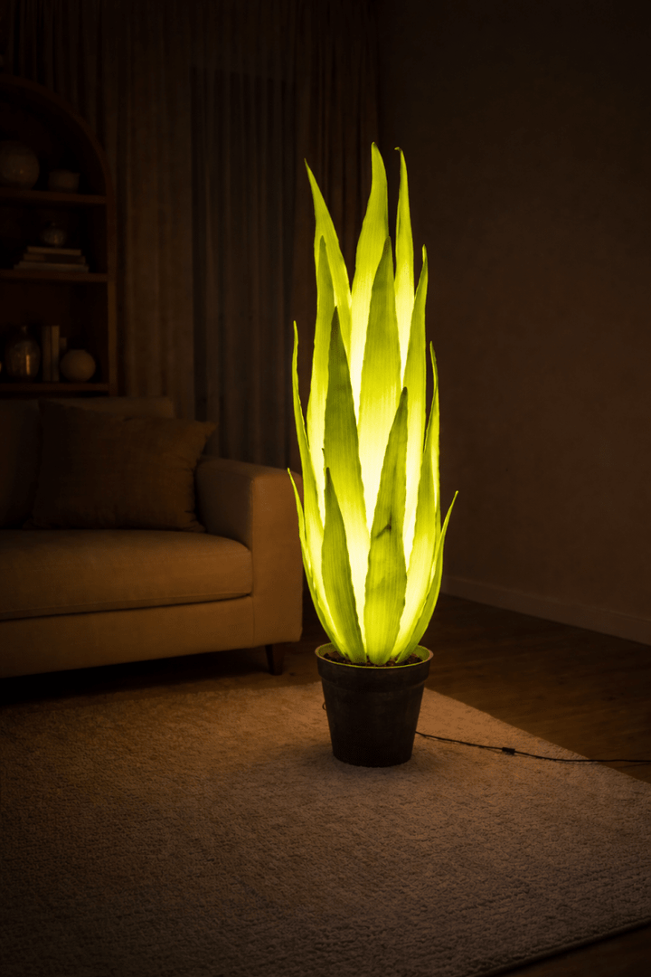 Lampada pianta con foglie H129CM - Perrone Shop