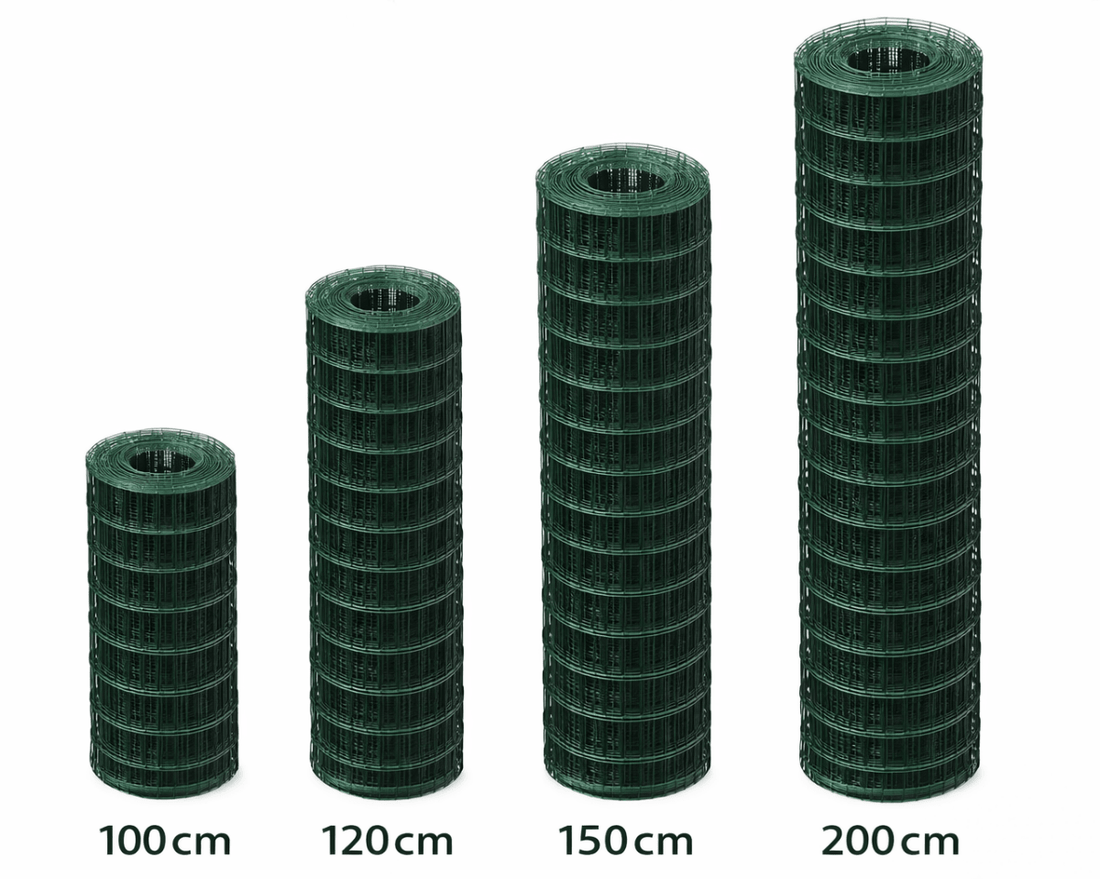 Rete plastificata elettrosaldata zincata in rotolo 25m Xone - Perrone Shop