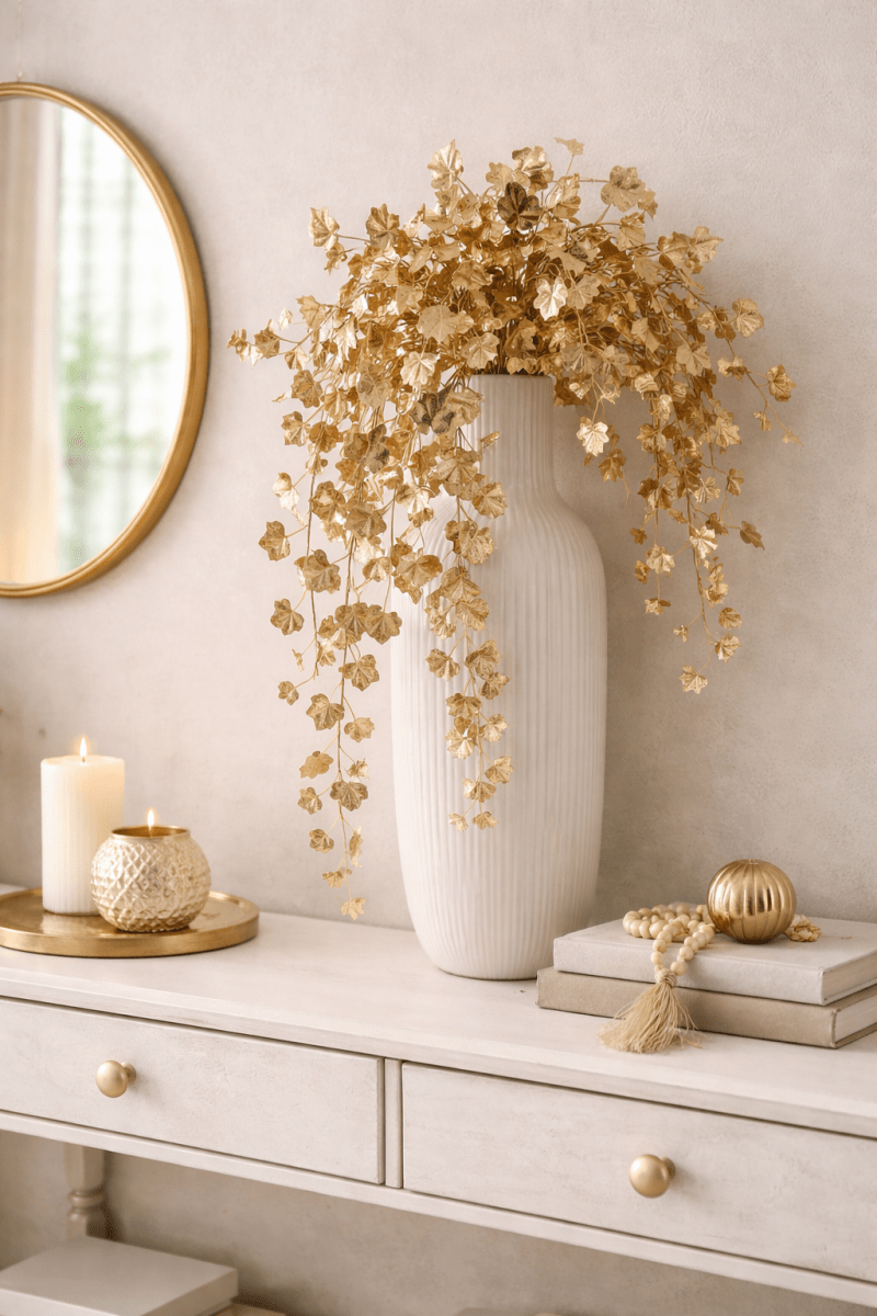 EDG Edera artificiale cadente oro H.74cm | EDG - Perrone Shop