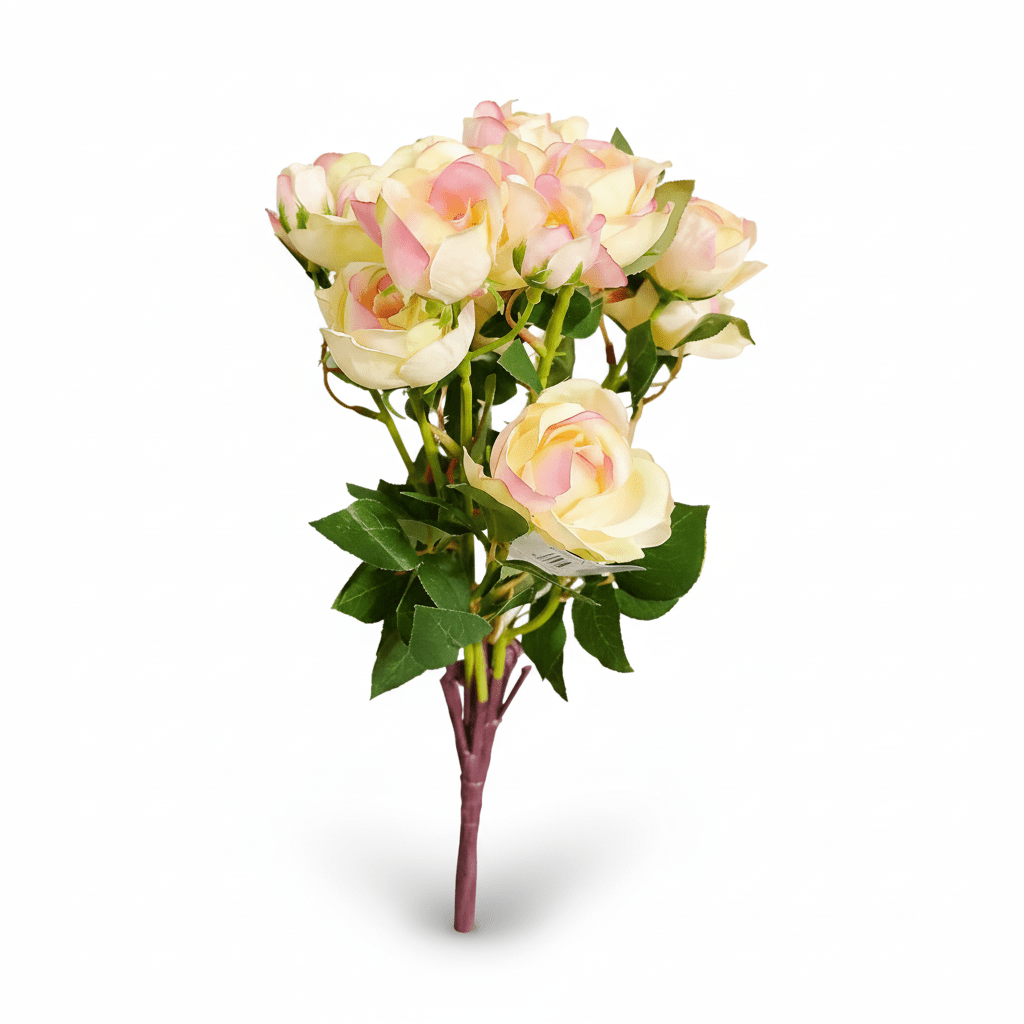 Rosa artificiale bell curly H40cm pinkcream | EDG - Perrone Shop