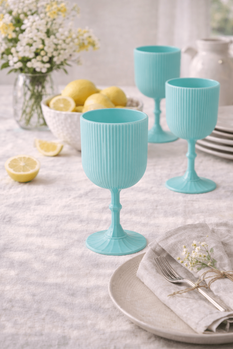 Vasetto decorativo turchese H17cm - Perrone Shop