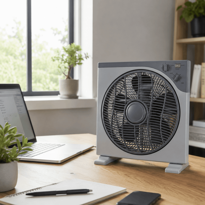 Ventilatore da Tavolo 5 Pale Silenzioso e Compatto con Timer - Perrone Shop