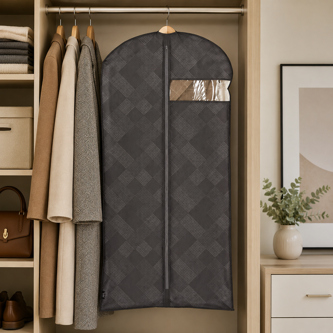 Custodia Cappotto Pixel con Cerniera | DomoLiving