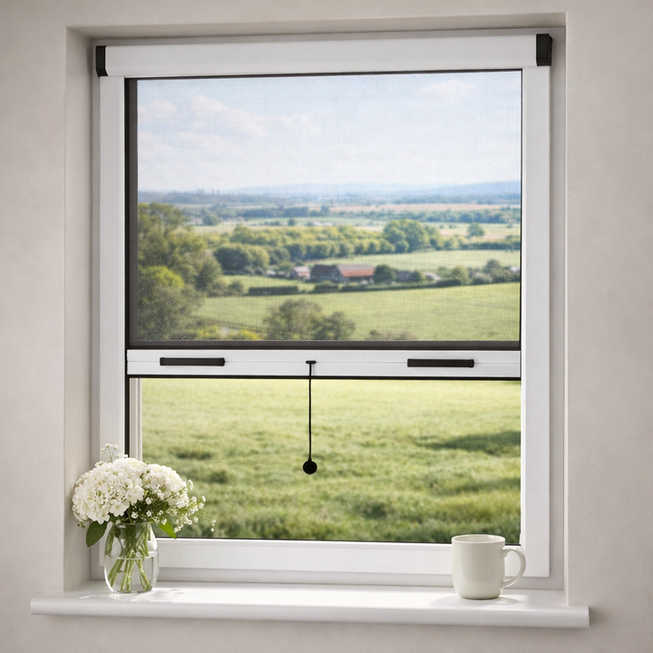 Zanzariera a Rullo Bianca per Finestra – Stop a Zanzare e Insetti in Casa