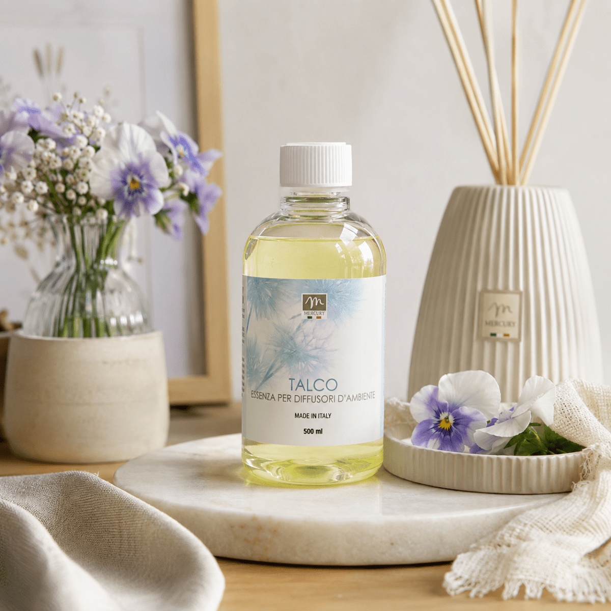 Ricarica per diffusore essenza talco e violetta 500 ml | Mercury - Perrone Shop