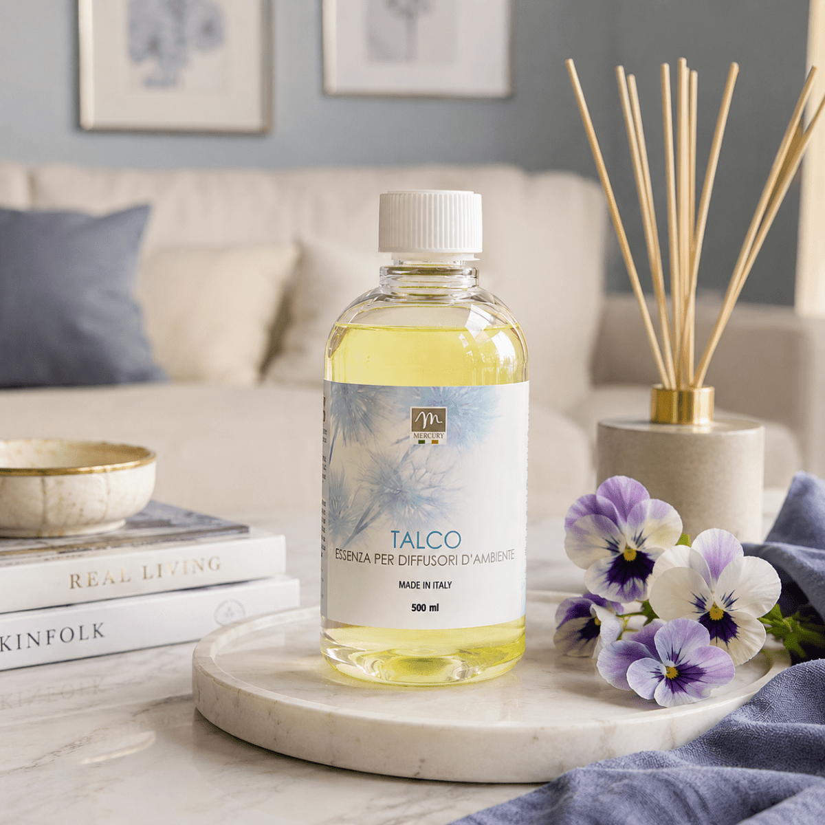 Ricarica per diffusore essenza talco e violetta 500 ml | Mercury - Perrone Shop