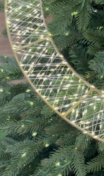 Cerchio Oro Led Per Albero Di Natale