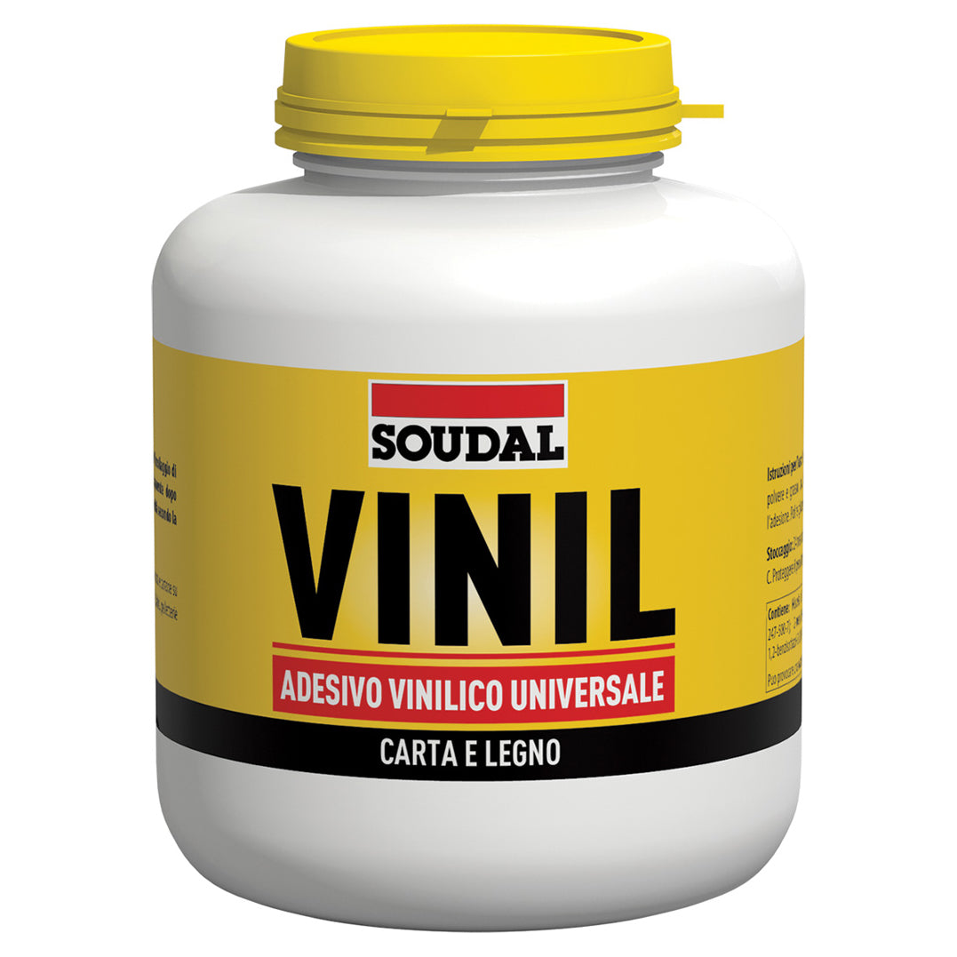 Colla Vinilica Universale Soudal  per Legno, Carta e Fai da Te