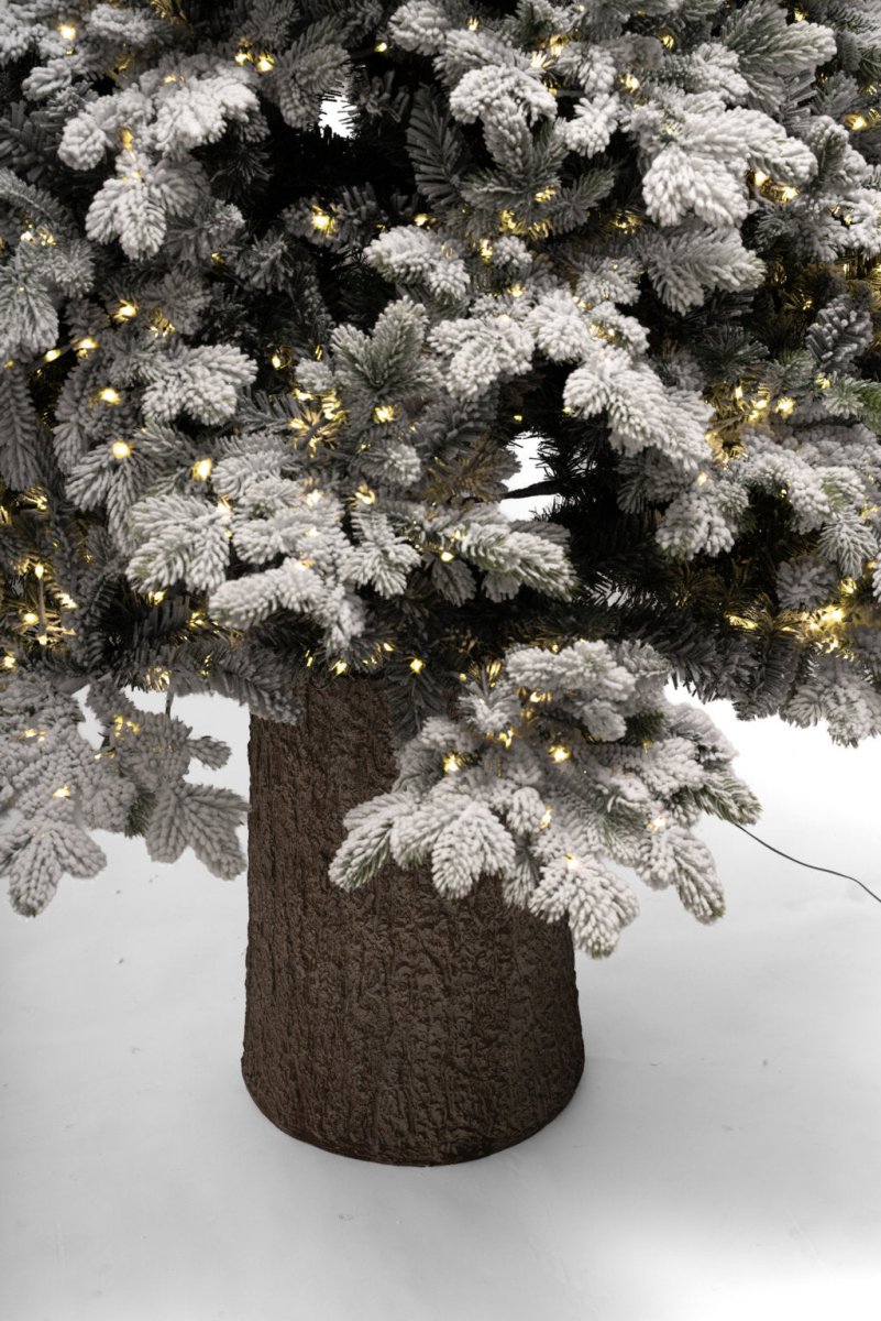 Albero di Natale Darsy Innevato con Led integrati e tronco incorporato | Xone - Perrone Shop