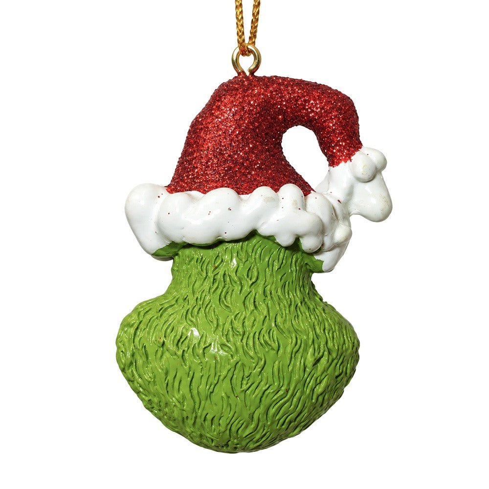 Il Grinch con cappello da Babbo Natale-Decorazion natalizia in resina da 6 cm - Perrone Shop