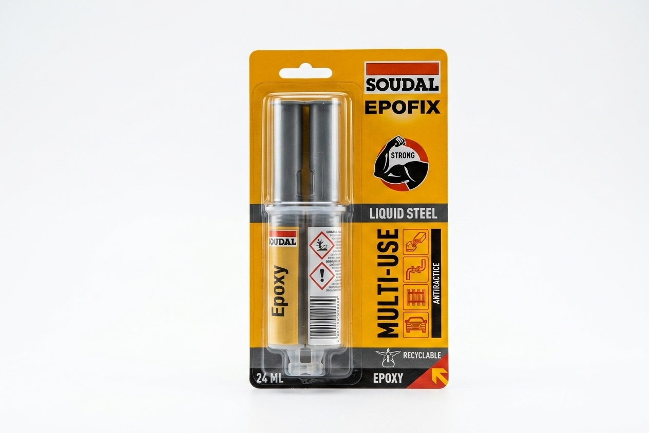 Acciaio Liquido Epossidico 24 g – Adesivo Bicompontente ad Alta Resistenza