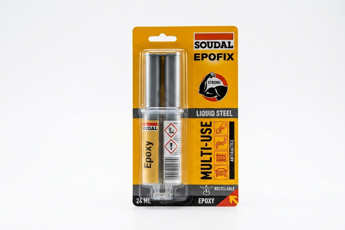 Acciaio Liquido Epossidico 24 g – Adesivo Bicompontente ad Alta Resistenza
